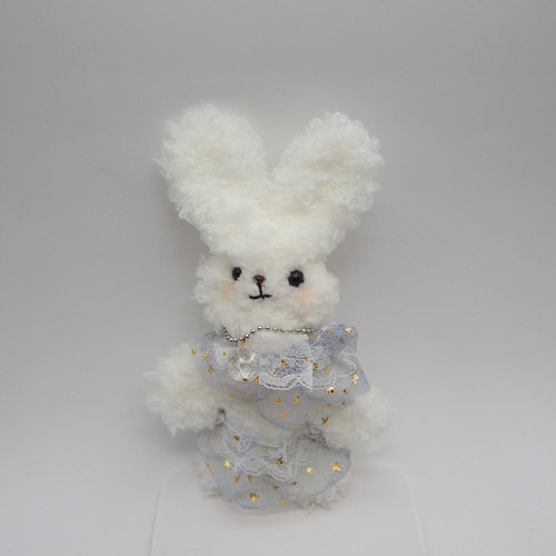 モールドール】もこもこレトロ白うさぎ「スフレ」【285】 ぬいぐるみ