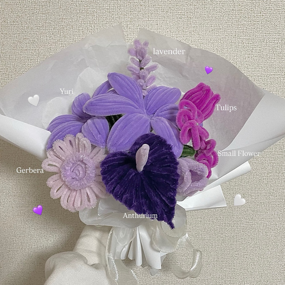 期間限定特別価格 母の日 ギフト モールフラワー 韓国花束 ✽枯れないお花 フラワー・リース