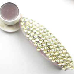 流れクォーツを見つけたのなら、ちょっと欲張りな願いごとを急いで唱えます♪<創作ヘアクリップ>HC098 2枚目の画像