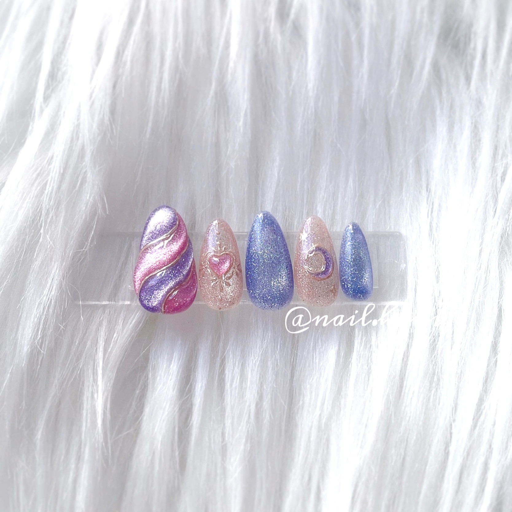 No. 137 ミラーネイル/春ネイル/マグネットネイル