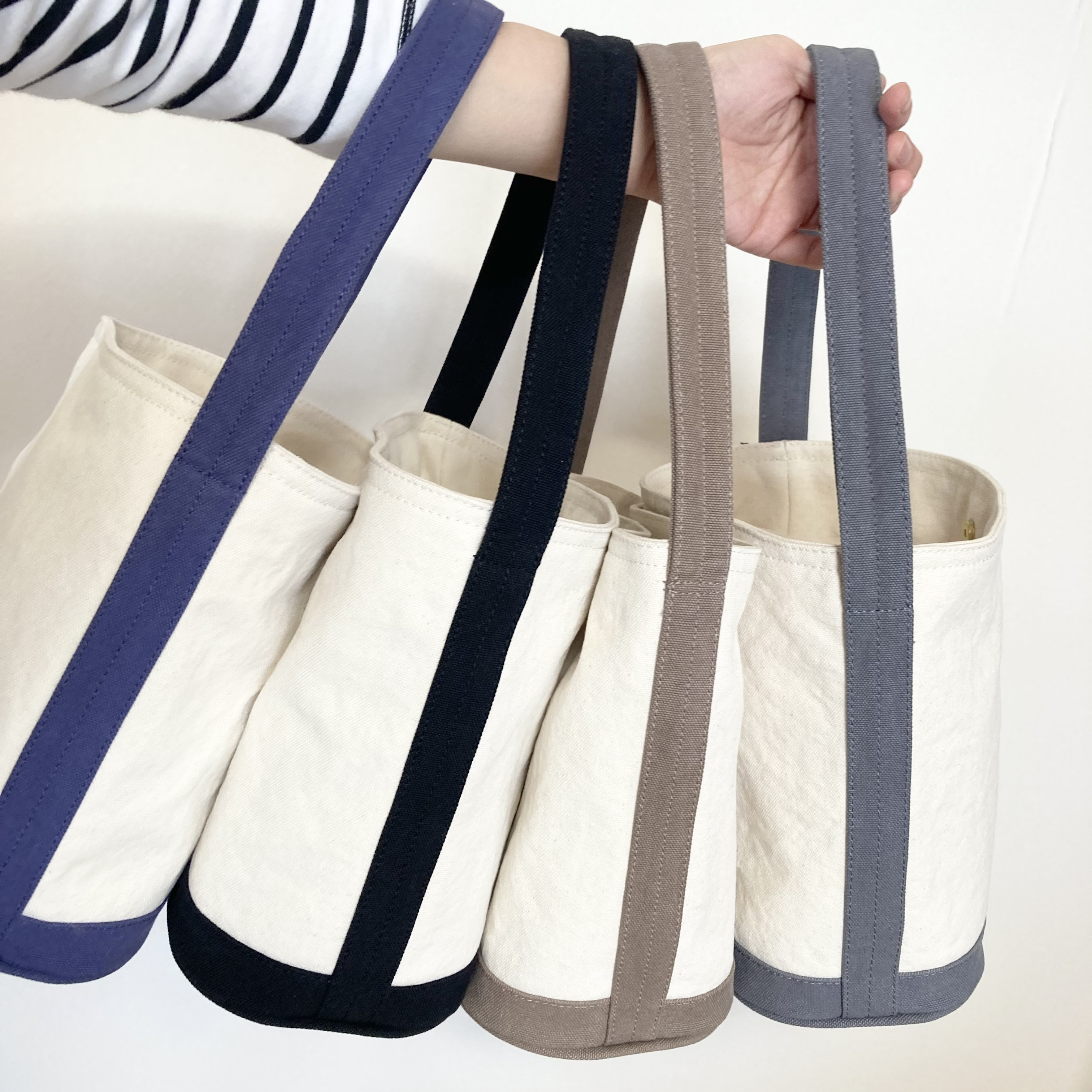 【受注制作品】ヴィンテージ感漂う柔らか帆布のBucket Tote