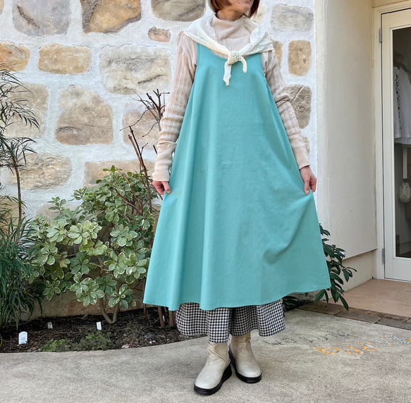 【母の日ギフト】あのザッパワンピにロングバージョンが◎（25s–072） 1枚目の画像