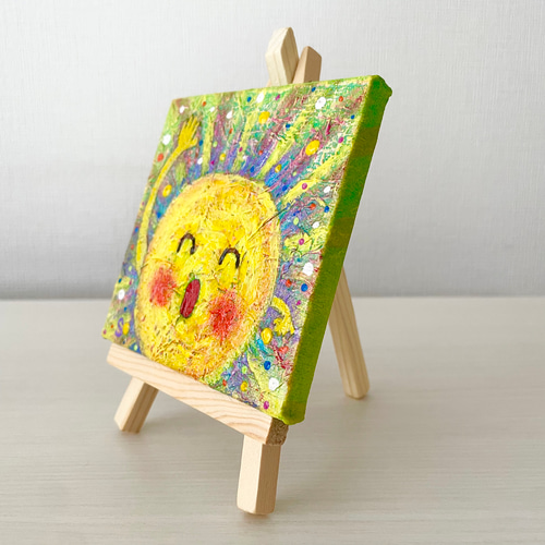 【太陽に向かって】絵本の様な絵　アクリル絵画　アートの原画販売です(^^) 83e4e5e8d8cc82c1c4500a43c964fd