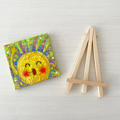 【SUN】 太陽　明るいお部屋に原画の販売です(^^) アクリル絵画 SUN】 太陽 明るいお部屋に原画の販売です(^^) アクリル絵画 SUN