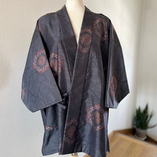 着物リメイク327紬から作務衣 紬から女物作務衣作りました | 古布和布と着物リメイクの楽しみ方