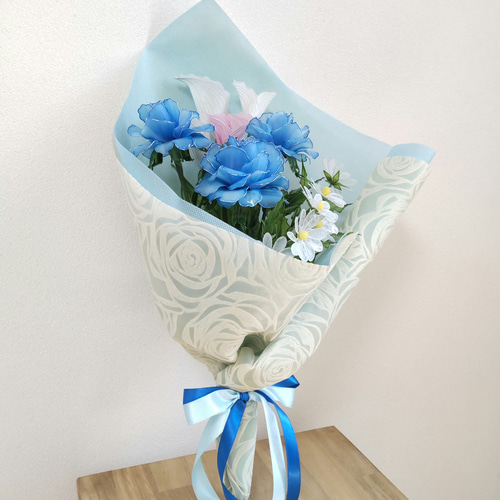 花束♡ブーケ♡バラ♡カラー♡マーガレット♡ディップアート