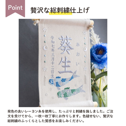 楽天市場】オリジナル こぎん刺しキット「 鯉のぼり」シリーズ2L