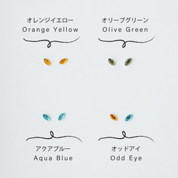 【瞳が選べる】猫のバレッタ /  グレー 3枚目の画像