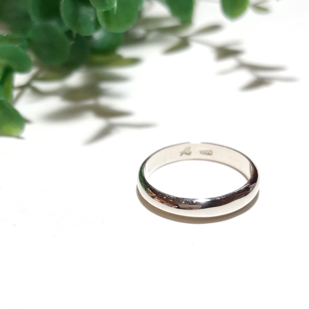 純銀製＊シンプルリング かまぼこタイプ