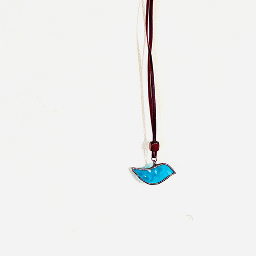 鳥かご ゆらゆら揺れる青い鳥 ステンドグラス ワイヤークラフト サン