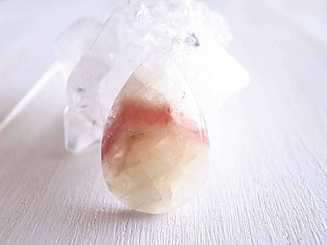 レッドバンデッドカルサイト　メキシコ産　ルース　天然石