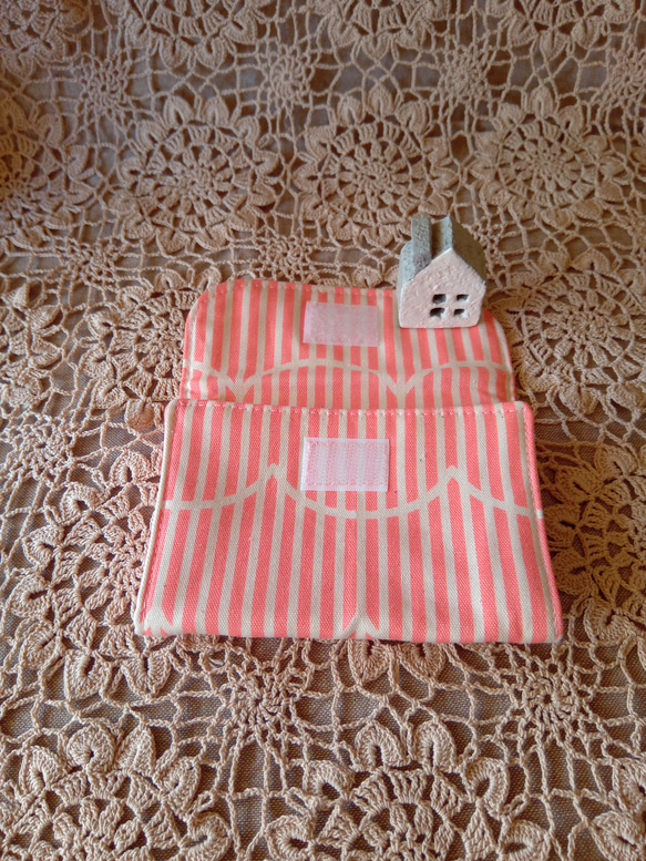 ☆セール☆コンパクト財布北欧風ピンク 2枚目の画像