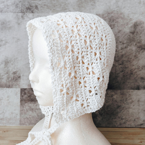 AMOMENT CROCHET KNIT BONNET クロシェ　バラクラバ MAISON SPECIAL（メゾンスペシャル） ニット帽 ニットキャップ Crochet