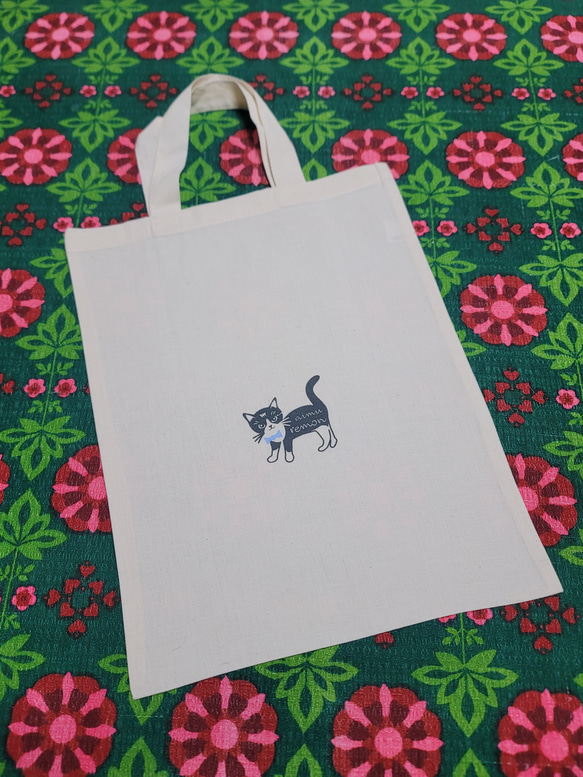 ☆エコバッグA4ペラペラコットン手提げ30g ☆シルクスクリーン ☆蝶