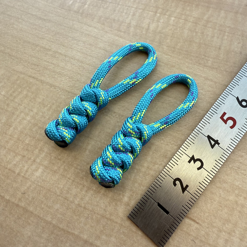 ハンドメイド】ジッパータブ#103（パラコード4mm） その他素材 田舎