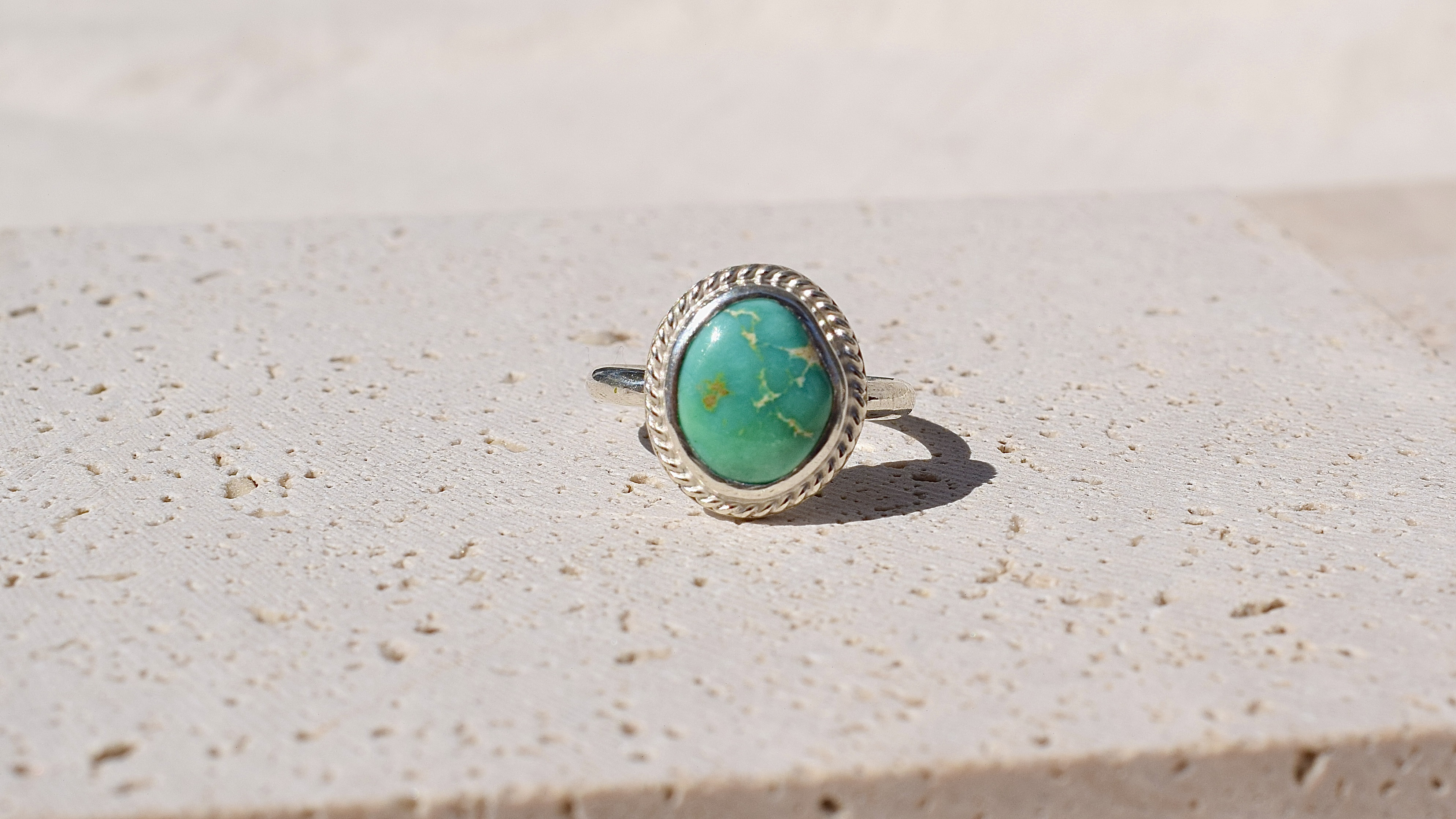 【ターコイズ】シルバー925/シンプルリング