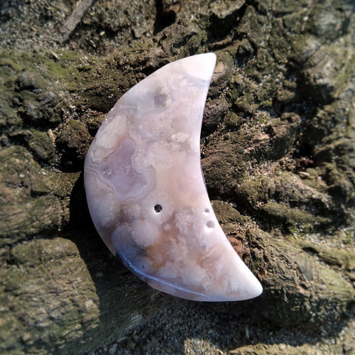 SALE】お月様◇ハイクオリティ桜瑪瑙53mm 天然石 HAYSTONE 通販