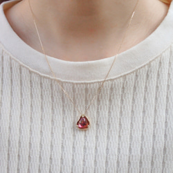 【1点物】包み ペンダント〔K10 トルマリン〕 9枚目の画像