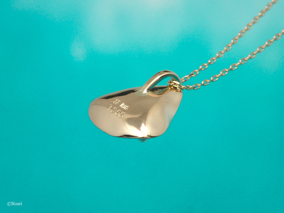 【1点物】包み ペンダント〔K10 トルマリン〕 8枚目の画像