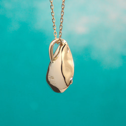 【1点物】包み ペンダント〔K10 トルマリン〕 4枚目の画像