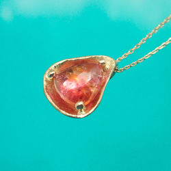 【1点物】包み ペンダント〔K10 トルマリン〕 7枚目の画像