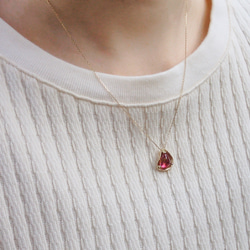 【1点物】包み ペンダント〔K10 トルマリン〕 11枚目の画像