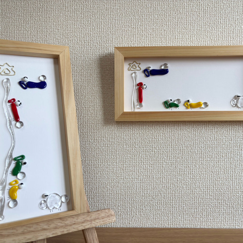 鯉、のぼる』 縦向き 鯉のぼり 額縁 絵画 うっしーガラス工房 通販