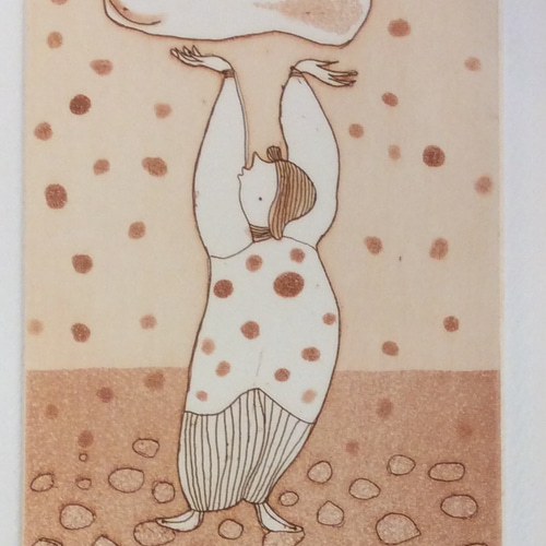 横田稔 よこたみのる オリジナル銅版画 太子サイズ額付き 版画 dorado