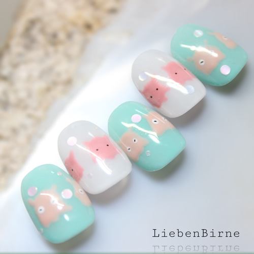 ぽちぽちメンダコ＊Bi ネイルチップ（つけ爪） LiebenBirne 通販
