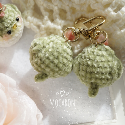 まめまめうぐいす あみぐるみキーホルダー あみぐるみ mocaron 通販