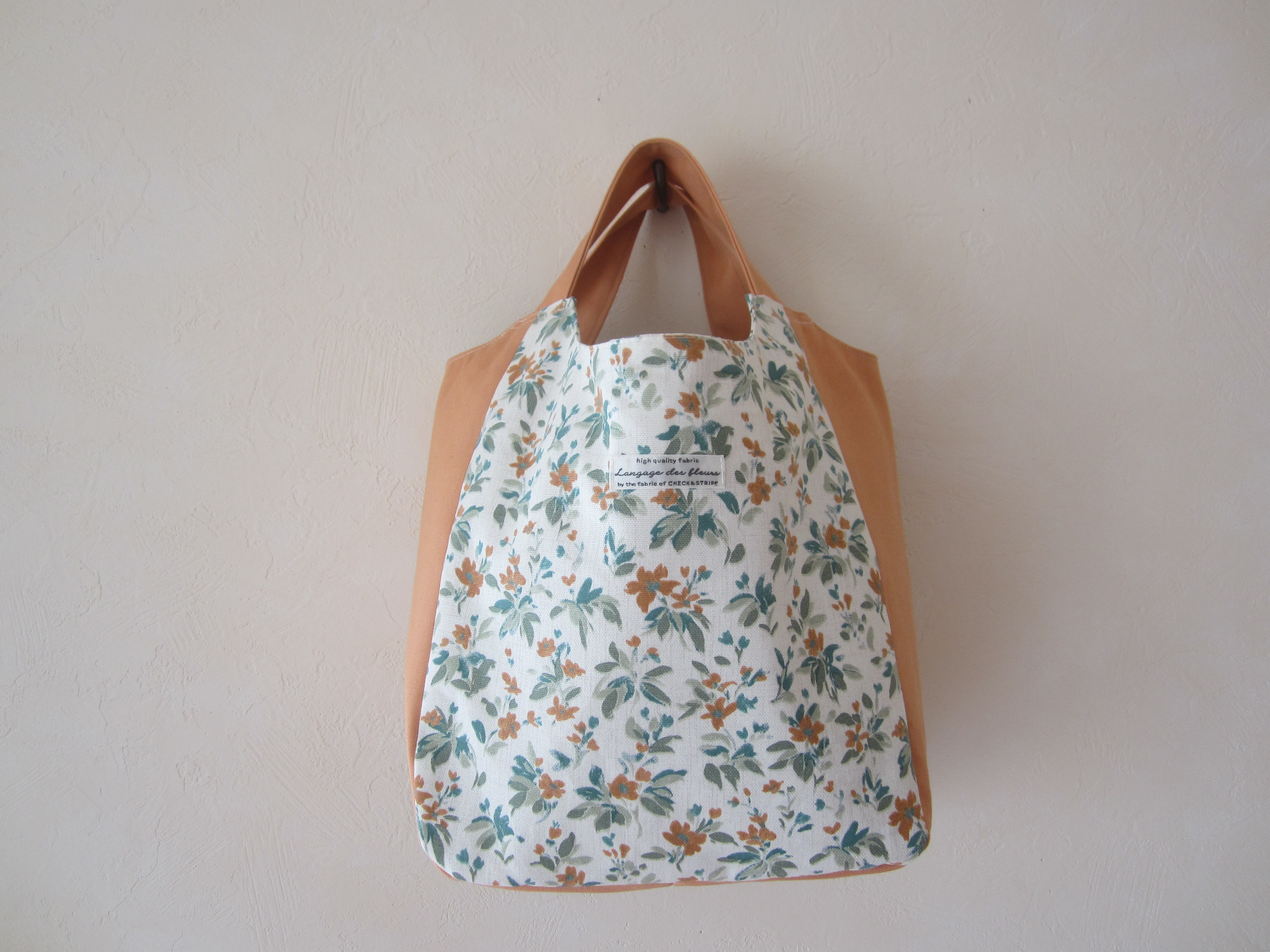 英国の庭園より　トートバッグ　オレンジ