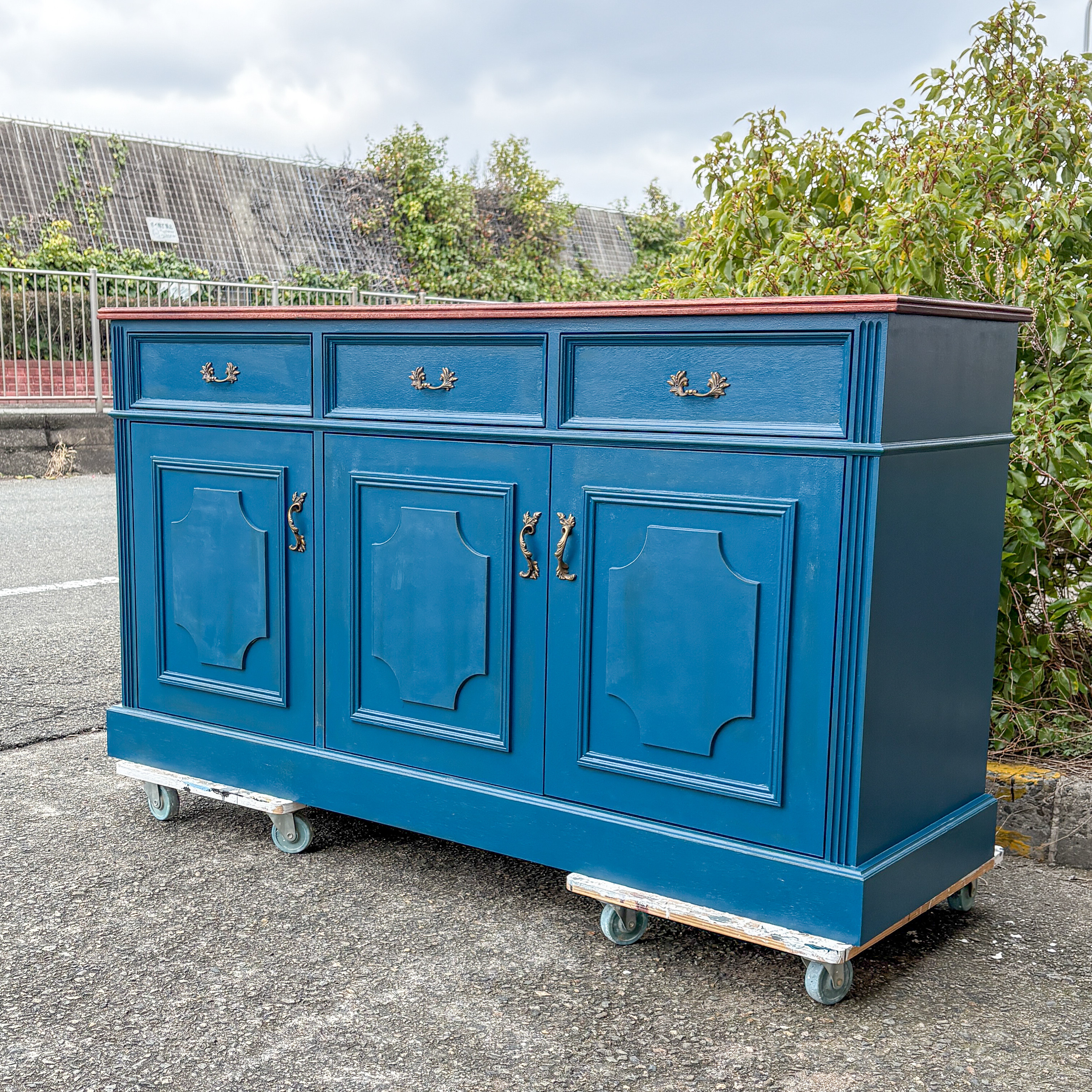 アメリカンアンティーク家具 ディスプレイキャビネット 店舗什器 オーダーメイド家具 オーク家具