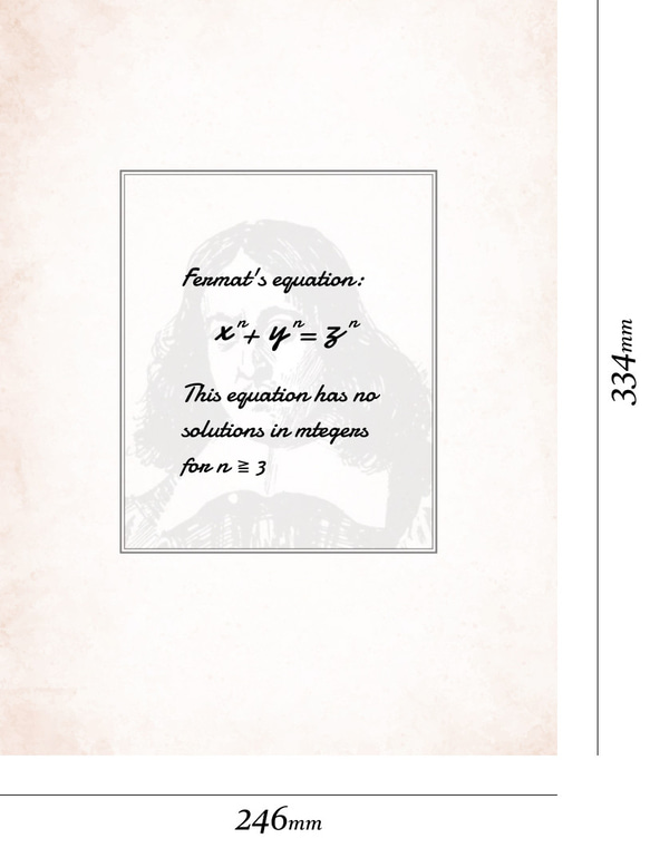 fermat’s last theorem Free Photo Style フレームなし 1枚目の画像