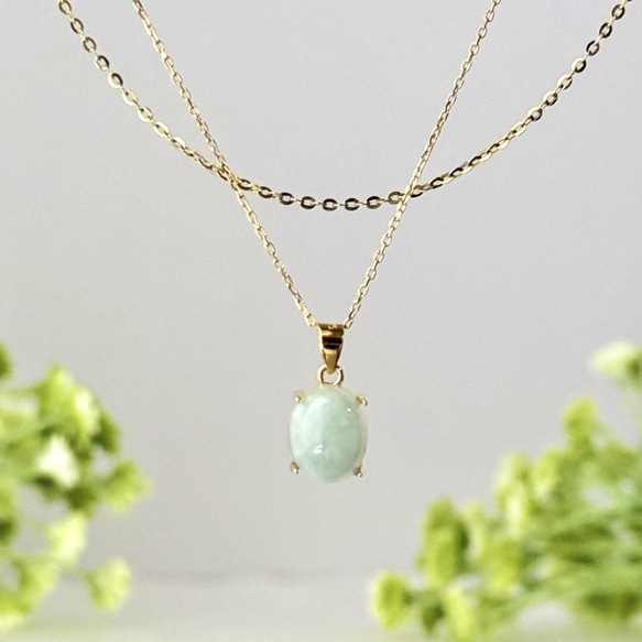 《冬の福袋》選べる長さ✶翡翠✶ネックレスセット✶5月の誕生石✶14kgf サージカルステンレス シルバー925 4枚目の画像