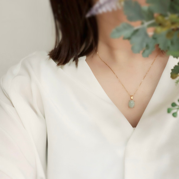 《冬の福袋》選べる長さ✶翡翠✶ネックレスセット✶5月の誕生石✶14kgf サージカルステンレス シルバー925 11枚目の画像