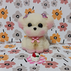 ホワイト犬、テディマルチーズのぬいぐるみハンドメイド、特大、 ピンクリボン付き マルチーズ ぬいぐるみ のおすすめ人気通販 検索結果｜Creema(クリーマ