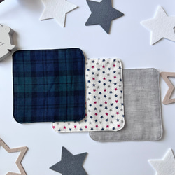 ♡ぽこぽこダブルガーゼのハート柄花びらスタイ♡ スタイ