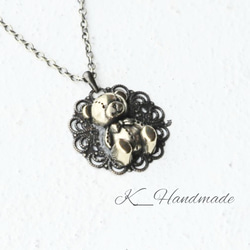 ☆匿名配送☆ハンドメイド純銀製クマモチーフネックレスシルバー925チェーン付 熊（クマ） ネックレス・ペンダント の人気通販｜Creema