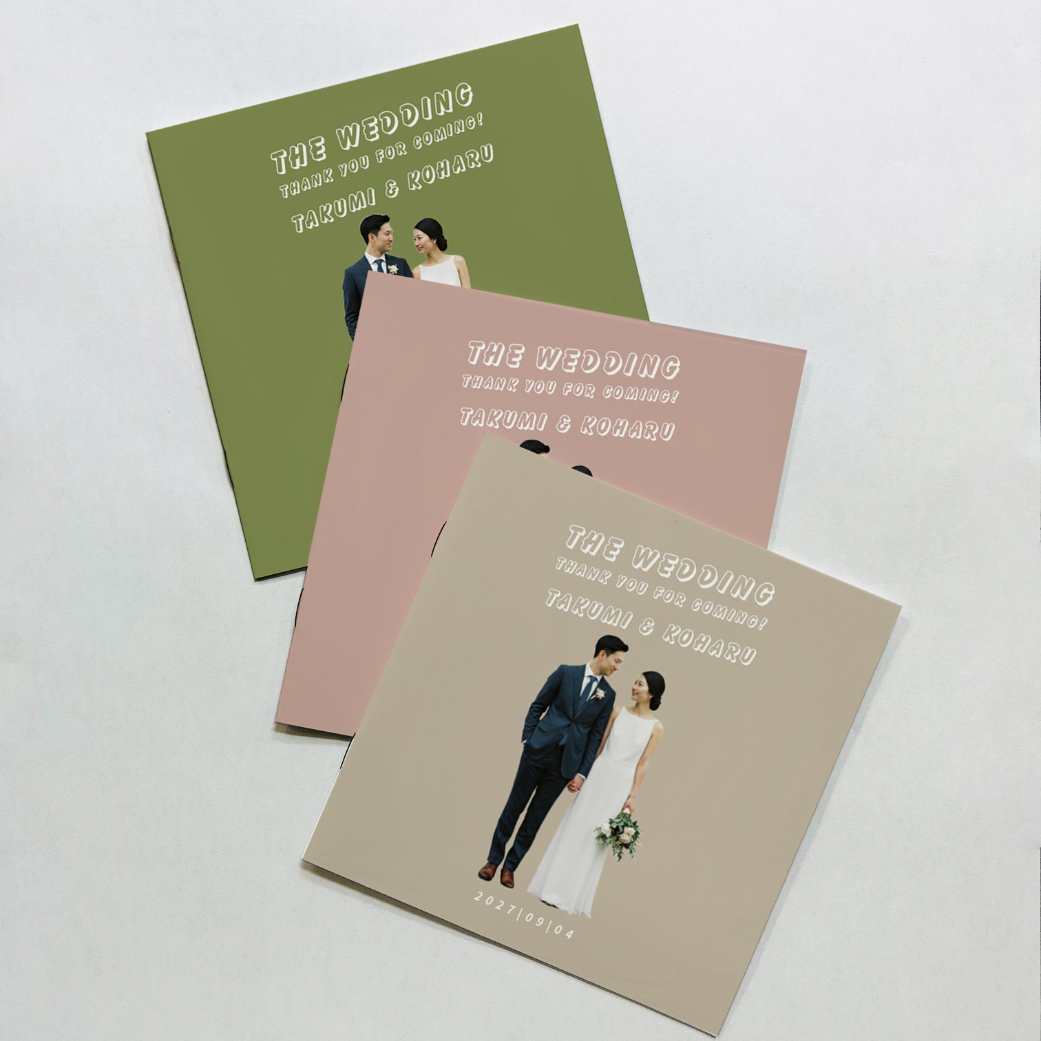 8Pスクエア型プロフィールブック04｜選べる内容｜結婚式｜披露宴