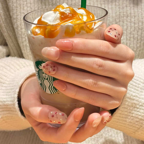 207】甘すぎない大人のチェリーネイル さくらんぼネイル 春 マグネット