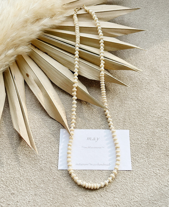 14KGF リバーストーンのネックレス