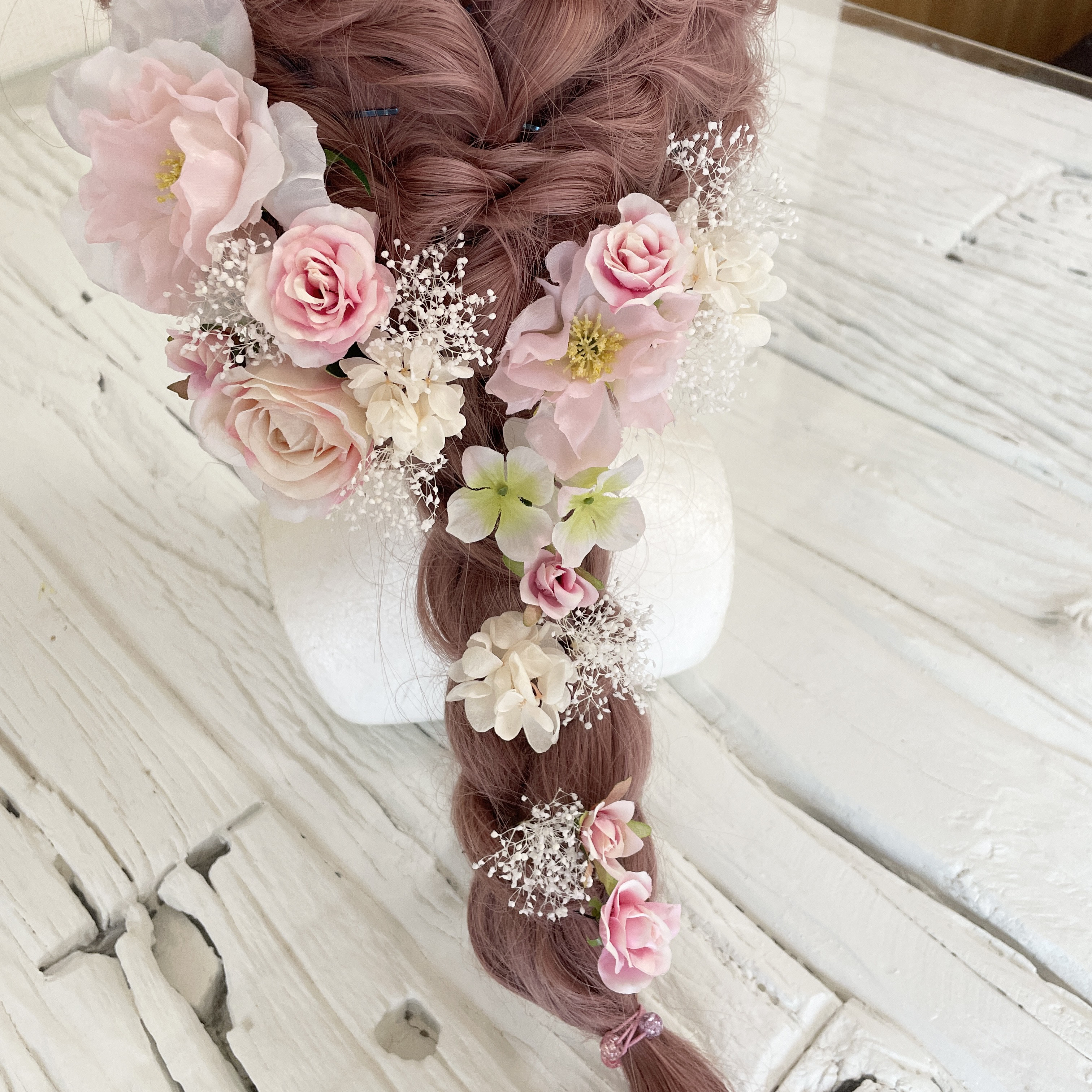 seetピンク　髪飾り　ヘッドドレス　ラプンツェル 5,083円