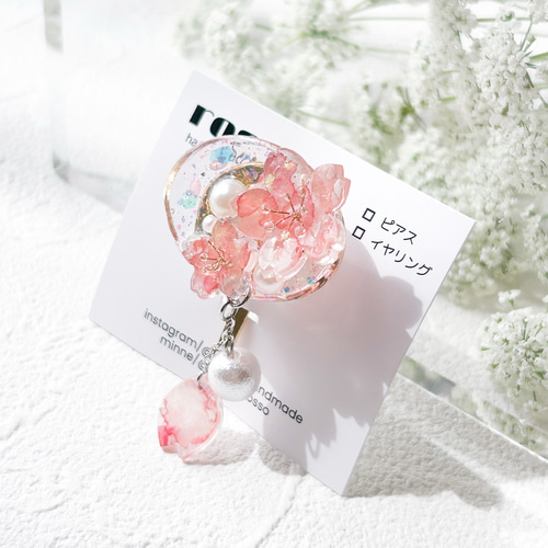 花びら舞う桜ポニーフック 母の日 ギフト キッズアクセサリー