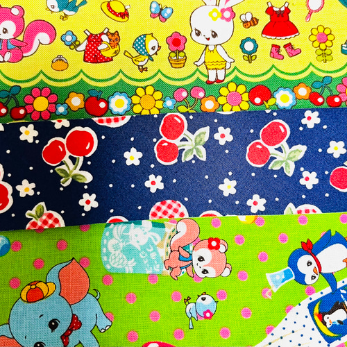 昭和レトロアニマル 可愛い長財布 はいから横丁お着替え柄 スカイ