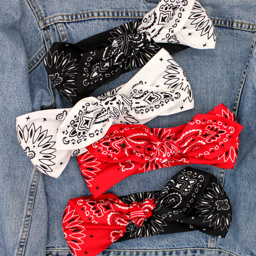 RRL ペイズリー柄バンダナ 赤 USA製 ペイズリー柄 バンダナ (赤)【中古】【メール便可】の通販