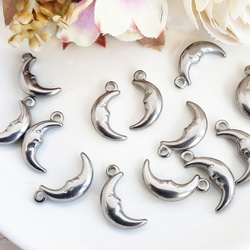 チャーム パーツ シルバー アンティーク 銀古美 イルカ 40個