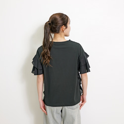 【新作】サイドフリル メッセージプリント TC カットソー 14枚目の画像