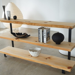 一枚板　エアーシェルフ 商品棚等 (幅180x奥行35x高さ90cm) 送料無料 一枚板 エアーシェルフ 商品棚等 (幅180x奥行35x高さ90cm) 棚