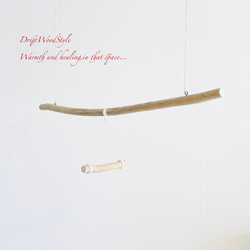 流木止まり木  シンプルな天然流木の小鳥の止まり木 吊り下げタイプ インコ 鳥 ブランコ 自然木 N49 4枚目の画像