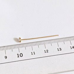 パール ピン ゴールド 10個 フラワー 花 花芯 パーツ 金具 4枚目の画像